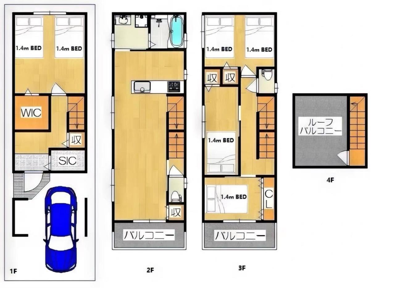 Westhouse A 天下茶屋店 Villa Osaka Luaran gambar